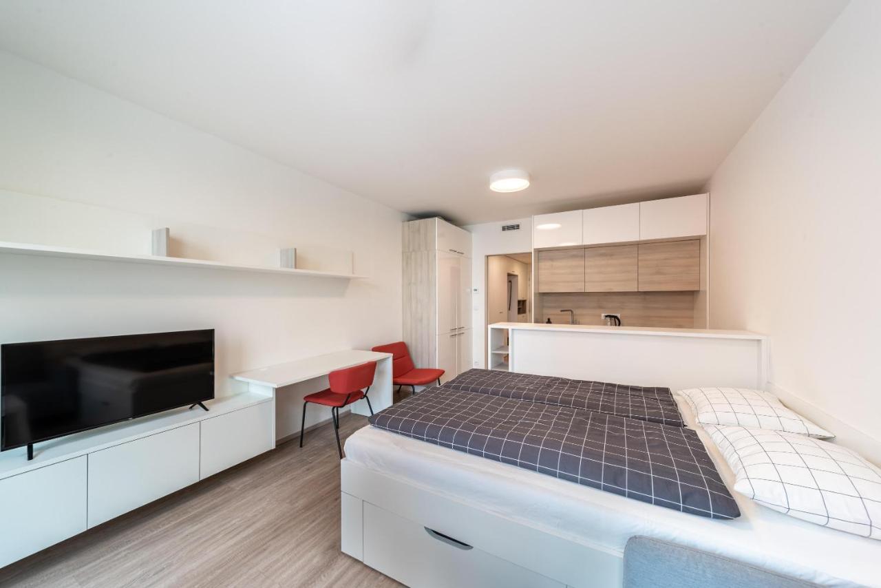 Apartments Harfa Prága Kültér fotó